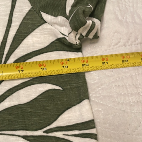 NWT PHILOSOPHY Republic Clothing Cotton Tropical Palm Print Popover Top Large - Picture 9 of 15